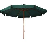 vidaXL Parasol avec mât en bois 330 cm vert