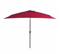 Vidaxl Parasol Avec Mât En Métal 300 X 200 Cm Bordeaux
