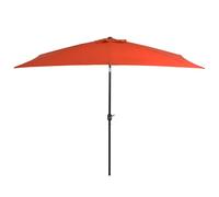 Vidaxl Parasol Avec Mât En Métal 300 X 200 Cm Terre Cuite