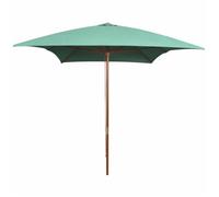 vidaXL Parasol avec poteau en bois 200 x 300 cm Vert