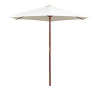 Parasol - vidaXL - 42962 - 270 x 270 cm - Bois dur - Blanc crème