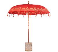 vidaXL Parasol balinais pour Le Jardin - Ombre de terrasse en Bois - Été Fait à la Main