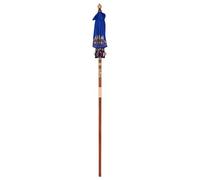 Vidaxl Parasol Balinais Autre Bleu X 260 Cm Coton Et Bois Massif