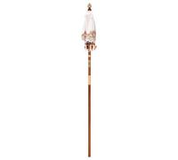 Vidaxl Parasol Balinais Autre Crème X 260 Cm Coton Et Bois Massif