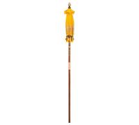 Vidaxl Parasol Balinais Autre Jaune X 260 Cm Coton Et Bois Massif