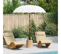vidaXL Parasol balinais Crème (180-190) x 260 cm