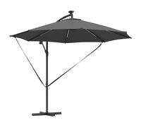 Vidaxl Parasol Banane À Mât Déporté Anthracite 294 X 294 X 248 Cm