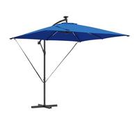 Vidaxl Parasol Banane À Mât Déporté Bleu 249 X 249 X 250 Cm