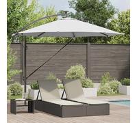 Vidaxl Parasol Banane À Mât Déporté Couleur Sable 294 X 294 X 248 Cm