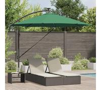 Vidaxl Parasol Banane À Mât Déporté Vert 294 X 294 X 248 Cm