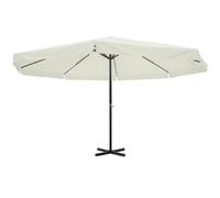 vidaXL Parasol de Jardin Aluminium Blanc 500 cm Pare Soleil Terrasse Plage 40301