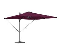 vidaXL Parasol Bordeaux 286 x 284 x 270 cm Aluminium et Polyester, Parasol Moderne rectangulaire, Durable pour Jardin et terrasse, Ombre d'été, Protection Solaire