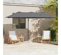 Vidaxl Parasol Cantilever De Jardin Anthracite 372 X 198 X 253 Cm
