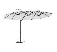 Vidaxl Parasol Cantilever De Jardin Couleur Sable 372 X 198 X 253 Cm