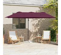 Vidaxl Parasol Cantilever De Jardin Rouge Bordeaux Large