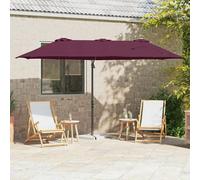 Vidaxl Parasol Cantilever De Jardin Rouge Bordeaux Large