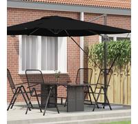 Vidaxl Parasol Cantilever Roma Noir 286x285x265 Cm Aluminium