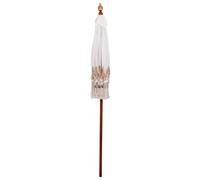 Vidaxl Parasol Crème 180-190 Cm Tissus En Coton & Bois & Bambou