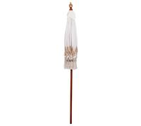 Vidaxl Parasol Crème 180-190 Cm Tissus En Coton & Bois & Bambou