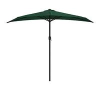 Parasol Extérieur Mât Aluminium 300x155 cm Taupe Jardin Terrasse Patio vidaXL