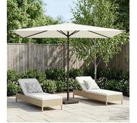 Vidaxl Parasol De Jardin 200 X 300 Cm Polyester Rectangulaire Crème