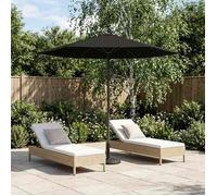 vidaXL Parasol de jardin 230 x 230 cm Polyester Rectangulaire Noir 42036182
