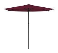 Vidaxl Parasol De Jardin 270 X 270 Cm Polyester Rectangulaire Bordeaux