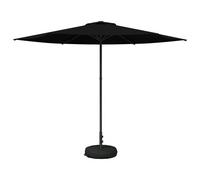 Vidaxl Parasol De Jardin 300 X 300 Cm Polyester Rectangulaire Noir