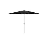 vidaXL Parasol de Jardin à 3 niveaux avec Mât en Aluminium, Pare-soleil de Patio, Abri de Soleil, Parasol de Plage Terrasse, 313874