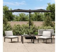 Vidaxl Parasol De Jardin À Double Tête Anthracite 316x145 Cm