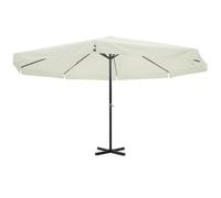 vidaXL Parasol de Jardin Aluminium Blanc 500 cm Pare Soleil Terrasse Plage 40301