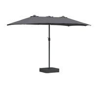 Vidaxl Parasol De Jardin Anthracite 385 X 209 X 244 Cm Tissu