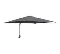 vidaXL Parasol de Jardin Anthracite avec lumières LED - Parasol résistant à l'eau, Cadre en Acier, manivelle, 248,5 x 247,5 cm, Ensemble de 3, Design Moderne pour Patio et Ombre.
