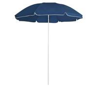 Vidaxl Parasol De Jardin Avec Mât En Acier Bleu 180 Cm Bleu