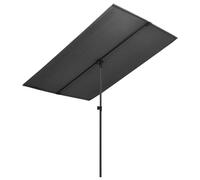 Vidaxl Parasol De Jardin Avec Mât En Aluminium 2x1,5 M Anthracite