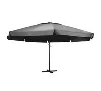 Parasol met aluminium paal 600 cm antracietkleurig47372