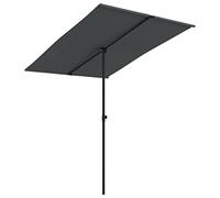 Vidaxl Parasol De Jardin Avec Mât En Aluminium 2x1,5 M Anthracite