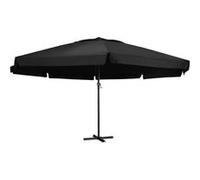 vidaXL Parasol de Jardin avec Mât en Aluminium, Pare-soleil de Patio, Abri de Soleil, Parasol de Terrasse Arrière-cour 47368 Noir G