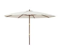 Vidaxl Parasol De Jardin Avec Mât En Bois Sable 400x273 Cm