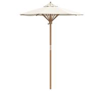 vidaXL Parasol de Jardin Blanc crème 217 x 217 x 230 cm Bambou, Jardin et terrasse, Parasol Moderne, Parapluie Chic, Ombre extérieure, Design Pratique, détente Estivale