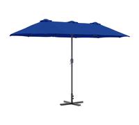 Vidaxl Parasol De Jardin Bleu 380 X 196 X 235 Cm