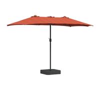 Vidaxl Parasol De Jardin Couleur Terre Cuite 385 X 209 X 244 Cm Tissu
