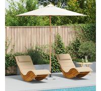 vidaXL Parasol de jardin rond Bambou Ø270×260 cm Blanc crème, Protection UV