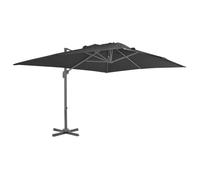 vidaXL Parasol de jardin porte-à-faux – Mât en aluminium – Anthracite