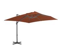 vidaXL Parasol de jardin déporté avec mât en aluminium Terre cuite 400 x 300 cm 312317