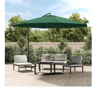 vidaXL Parasol de jardin en porte-à-faux 3,5 m vert 42197