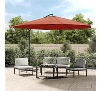 vidaXL Parasol de Jardin en Porte-à-faux et Poteau en Aluminium, Pare-soleil de Patio, Abri de Soleil, Parasol de Plage 44508 Orange G