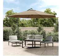 vidaXL Parasol de Jardin en Porte-à-faux et Poteau en Aluminium, Pare-soleil de Patio, Abri de Soleil, Parasol de Plage 44506