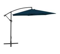 Vidaxl Parasol En Porte-À-Faux 3 M Bleu Bleu