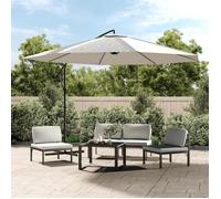 vidaXL Parasol de Jardin en Porte-à-faux, Pare-soleil de Patio, Abri de Soleil, Parasol Suspendu avec Manivelle Terrasse 42199